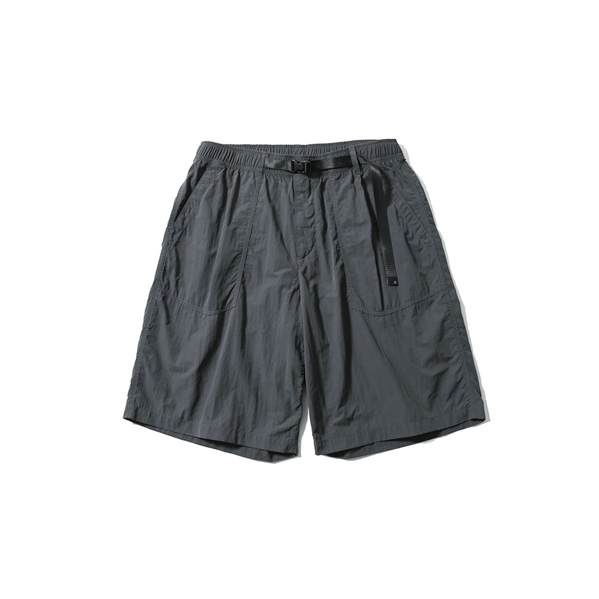모이프(MOIF) [SS25] OVER FTG SHORTS / LEAD GRAY