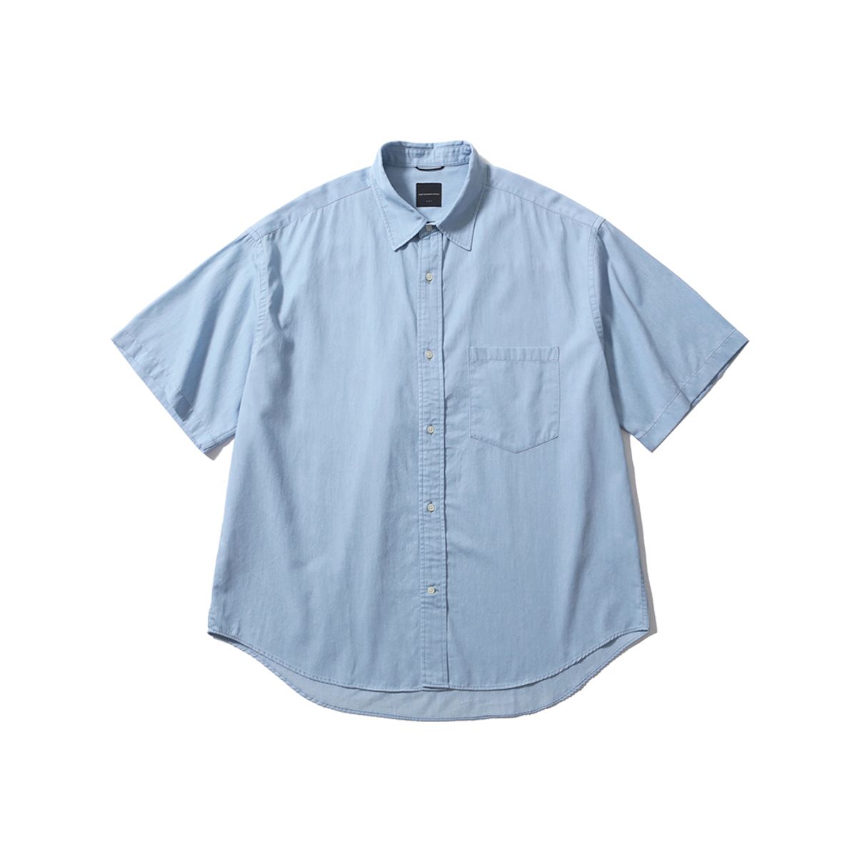 모이프(MOIF) [SS25] UNIFORM HALF SHIRT / BLEACHED INDIGO