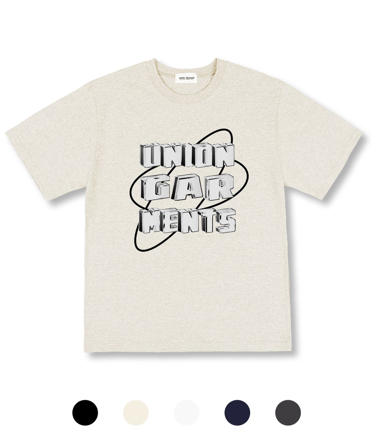 유니온가먼츠(UNION GARMENTS) 3D로고 오버핏 반팔 티셔츠 5 COLOR
