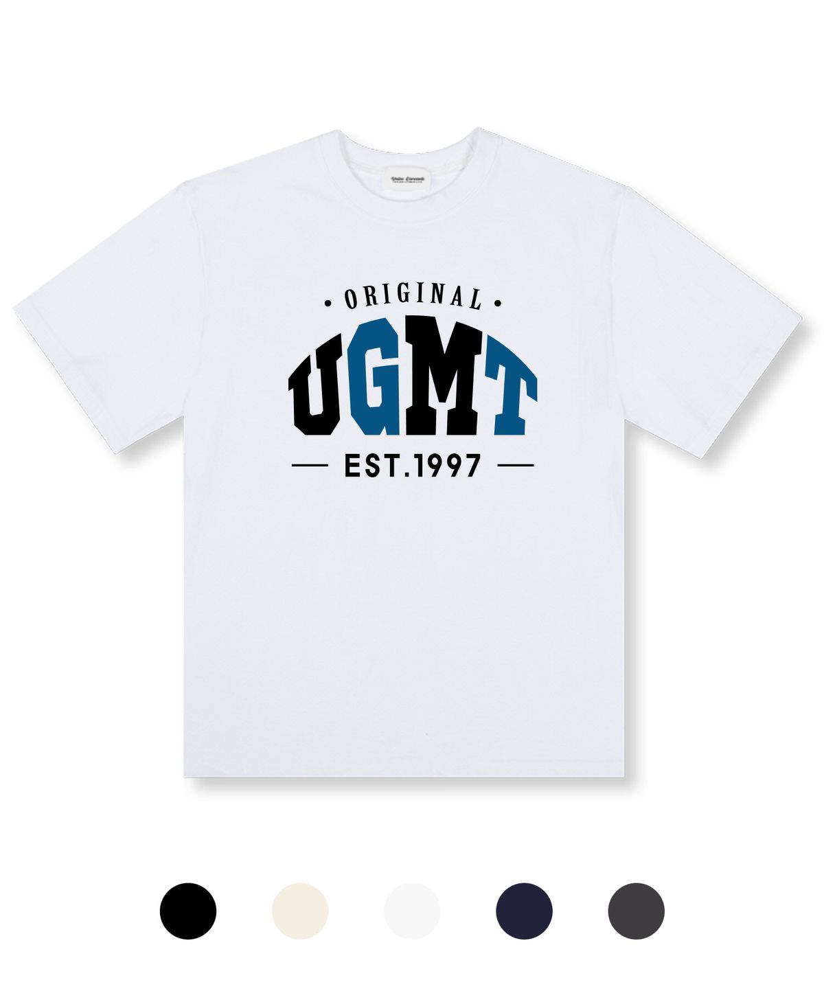 유니온가먼츠(UNION GARMENTS) 투컬러UGMT 오버핏 반팔 티셔츠 5 COLOR