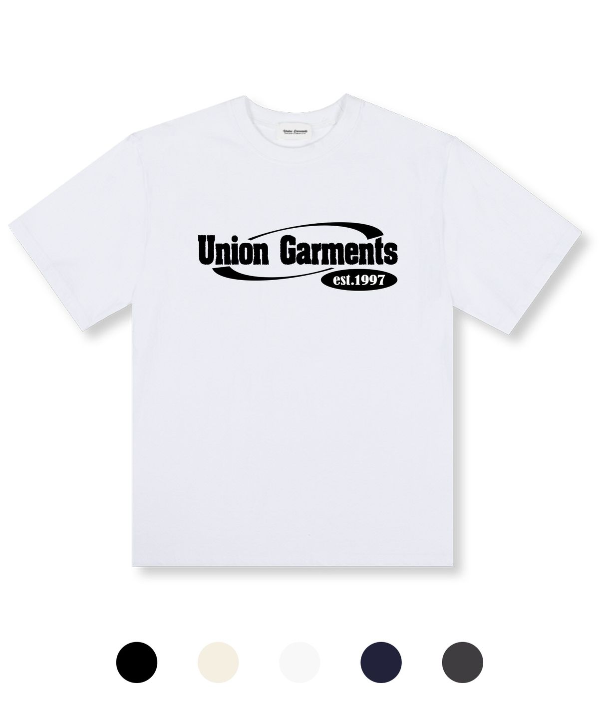 유니온가먼츠(UNION GARMENTS) 사이클로고 오버핏 반팔 티셔츠 5 COLOR
