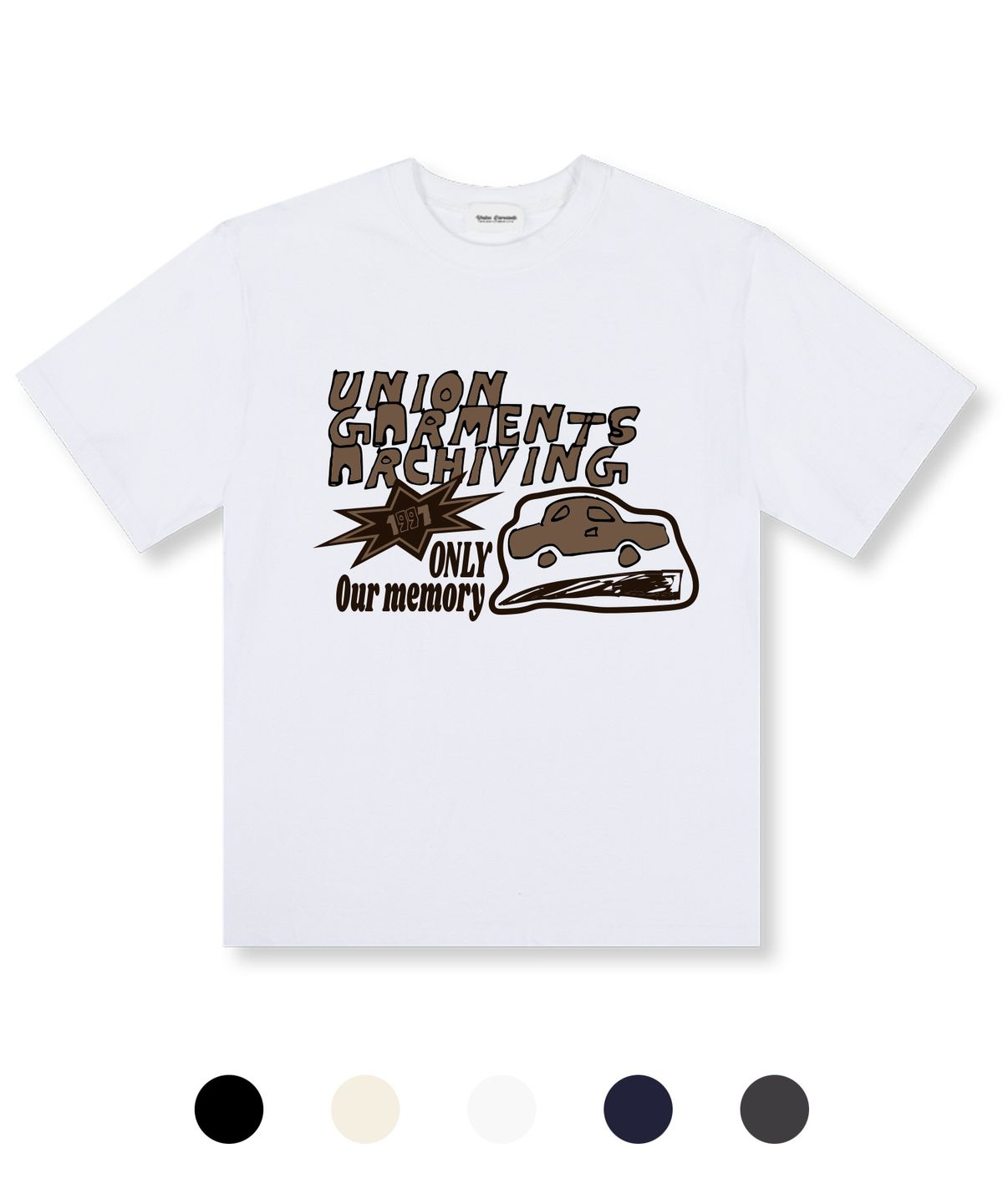 유니온가먼츠(UNION GARMENTS) 아카이빙 오버핏 반팔 티셔츠 5 COLOR