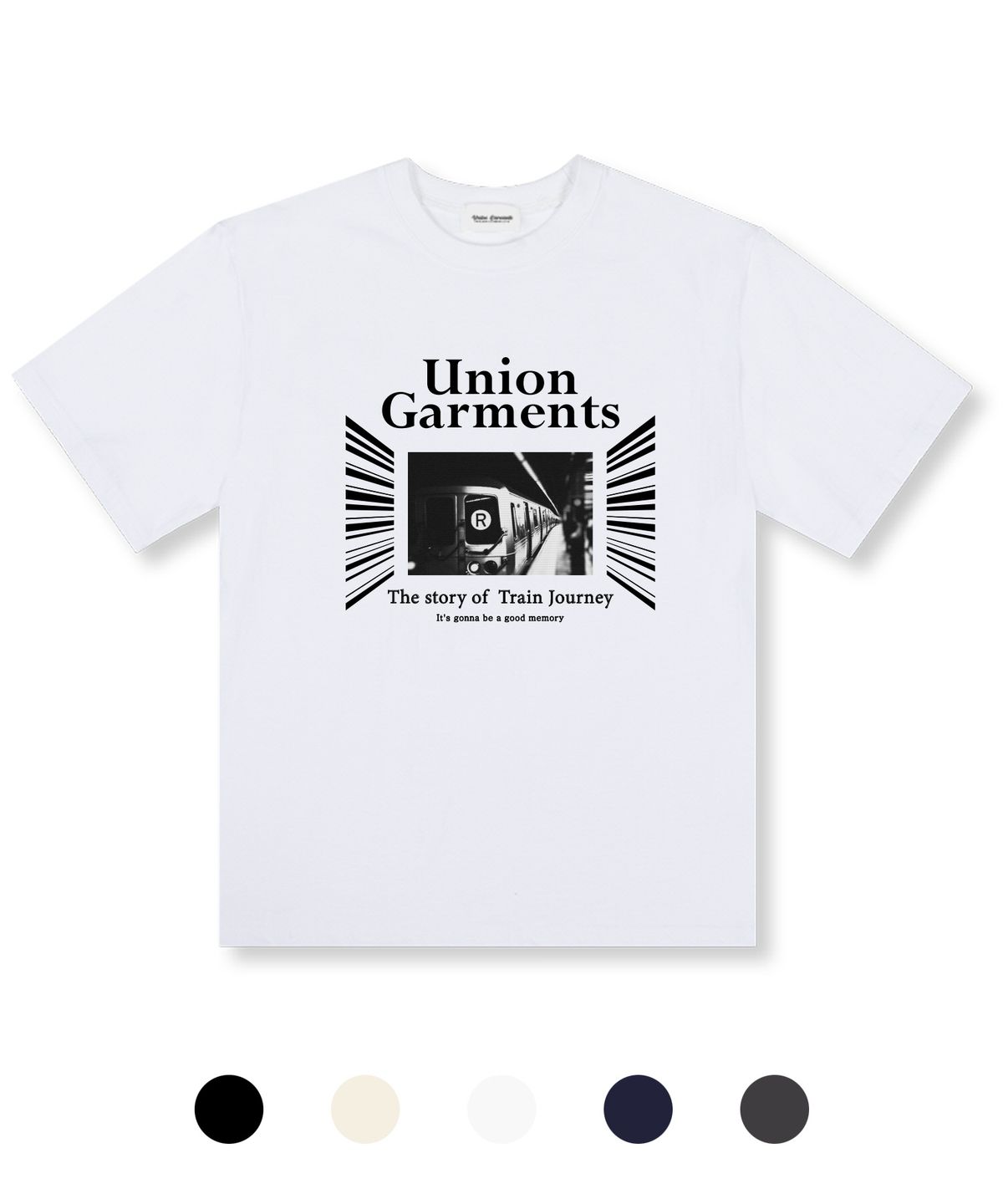 유니온가먼츠(UNION GARMENTS) 레트로 오버핏 반팔 티셔츠 5 COLOR