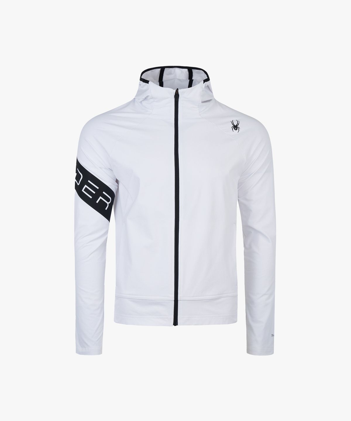 스파이더(SPYDER) 공용 프로웹 러닝 후드 집업 셋업 SPHFCNFT231UWHT