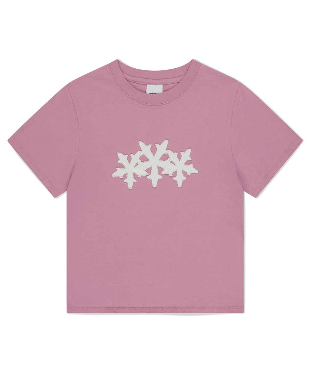 마하그리드(MAHAGRID) CUT OFF CROSS STAR TEE PINK(MG2FMFT586A)