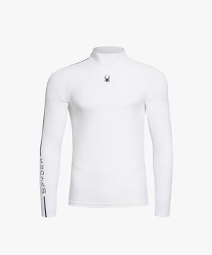 남성 프로웹 하이넥 컴프레션 티셔츠 SPHPCNCL241MWHT