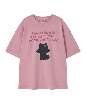 샹뇽이 그래픽 티셔츠 PINK