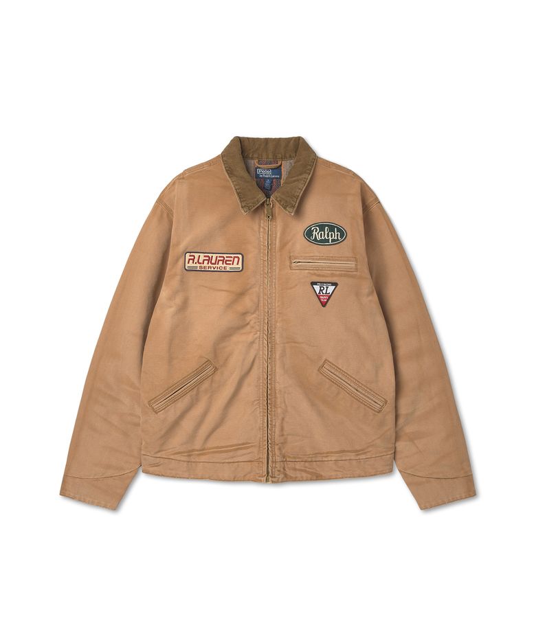 [적립금 5%] [WORKWEAR CAPSULE] 캔버스 보머 재킷-브라운