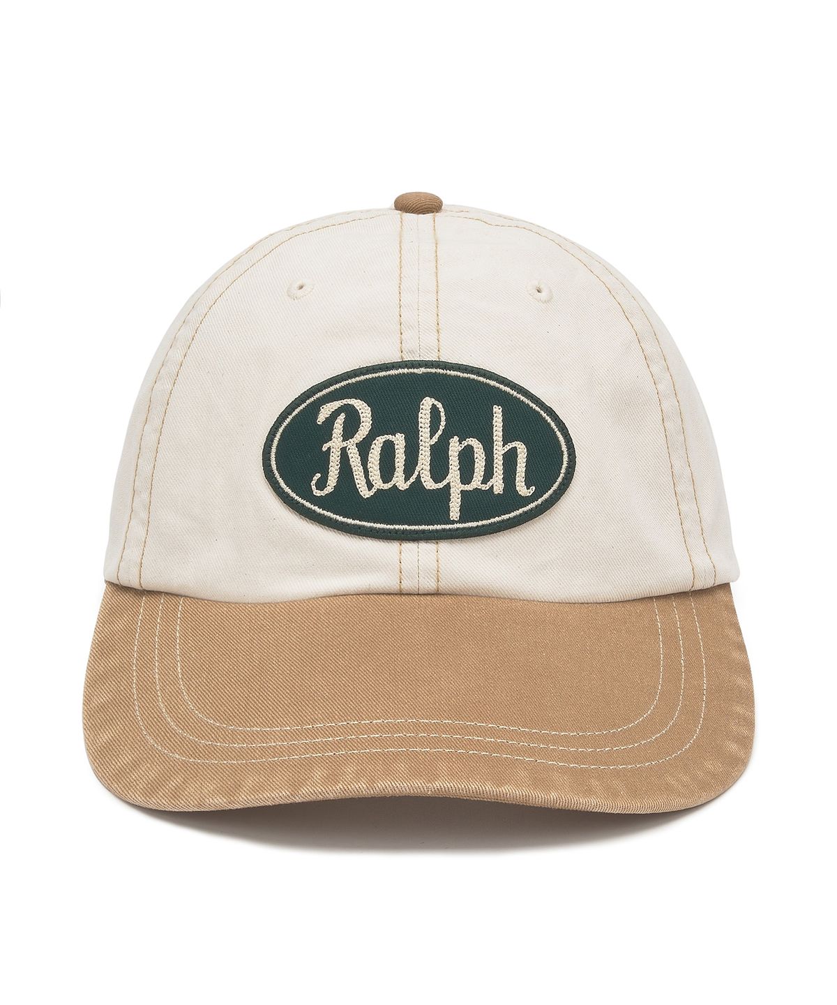 폴로 랄프 로렌(POLO RALPH LAUREN) [WORKWEAR CAPSULE] 로고 패치 코튼 볼 캡-내추럴
