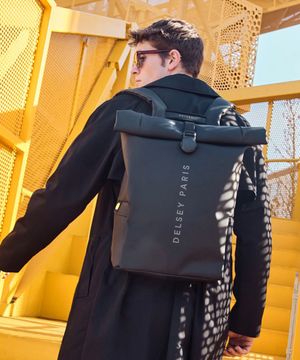 투렌 소프트 롤탑 노트북 백팩 블랙