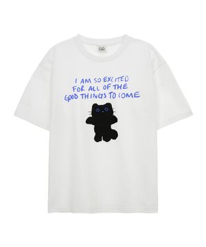 샹뇽이 그래픽 티셔츠 WHITE