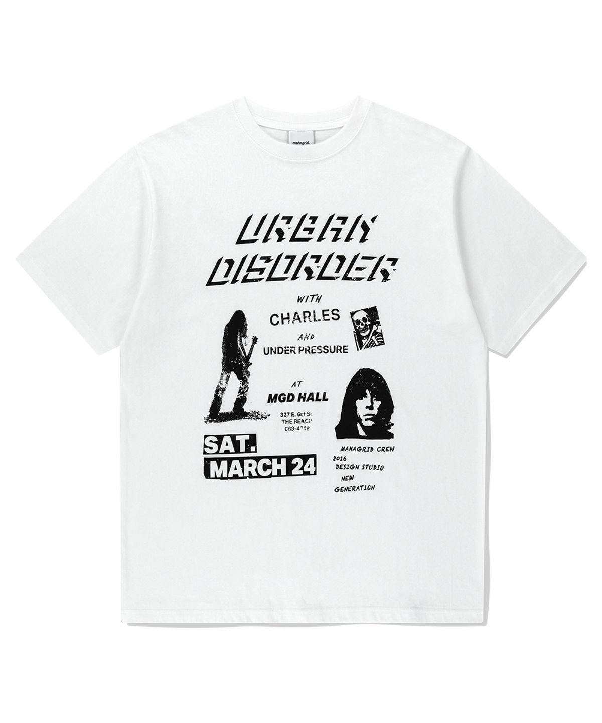 마하그리드(MAHAGRID) URBAN DISORDER TEE WHITE(MG2FMMT525A)