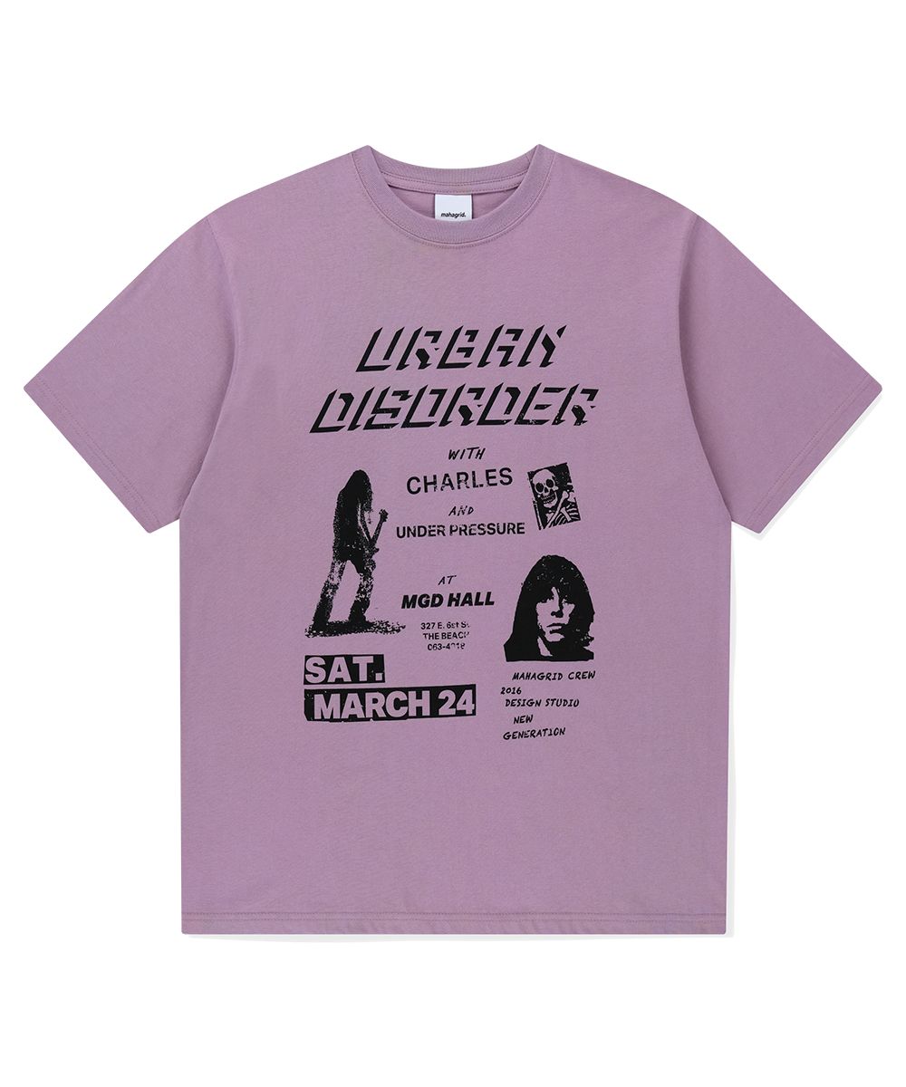 【mahagrid】25SS★ URBAN DISORDER TEE MUSINSA | MAHAGRID URBAN DISORDER TEE LAVENDER(MG2FMMT525A)