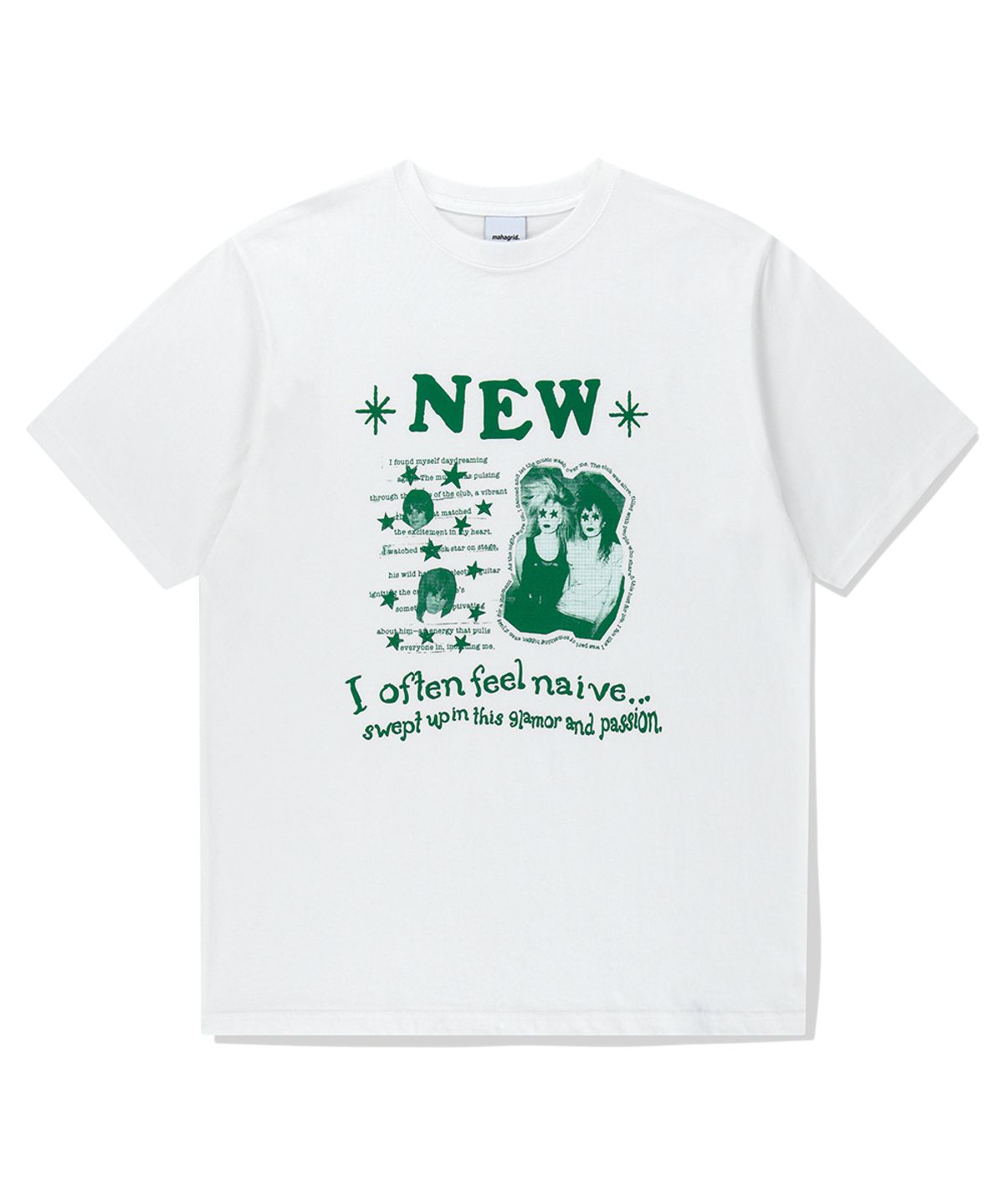 마하그리드(MAHAGRID) NEW ROCKSTAR TEE WHITE(MG2FMMT521A)