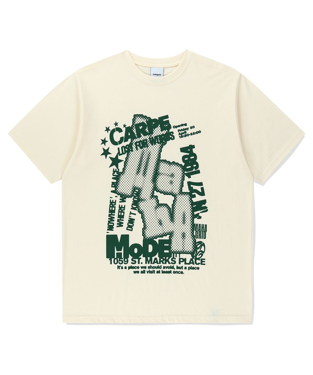 【mahagrid】25SS★ CARPE TEE MUSINSA | MAHAGRID CARPE TEE CREAM(MG2FMMT528A)