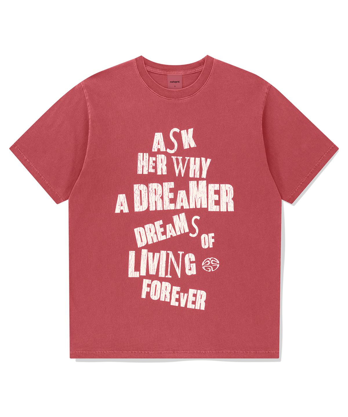 마하그리드(MAHAGRID) DREAMER PIGMENT TEE RED(MG2FMMT536A)