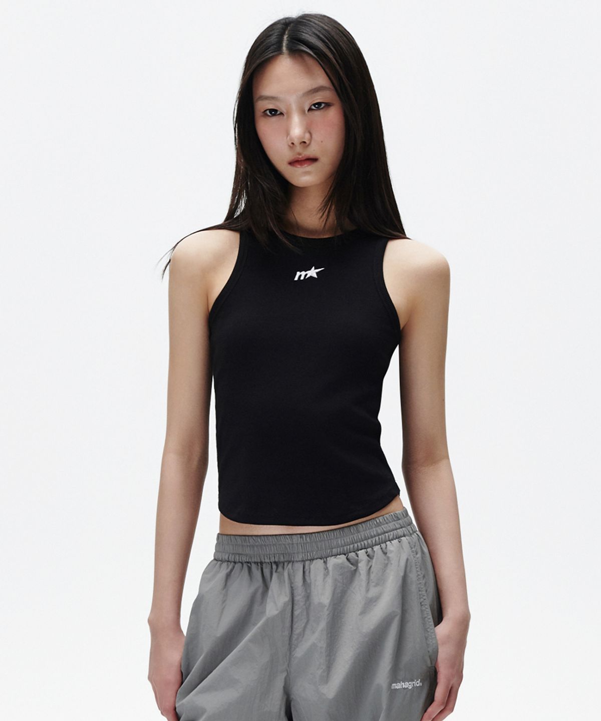 마하그리드(MAHAGRID) M STAR TANK TOP BLACK(MG2FMFT590A)