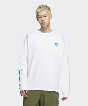 시티 스케이트 긴팔 티 - 화이트 / JC6833