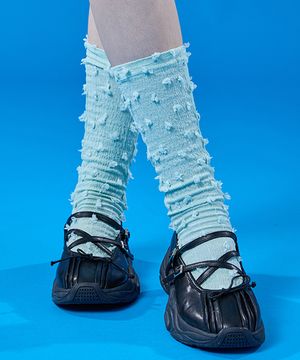 레이어드 포인트 패션 양말 삭스 [MINT]