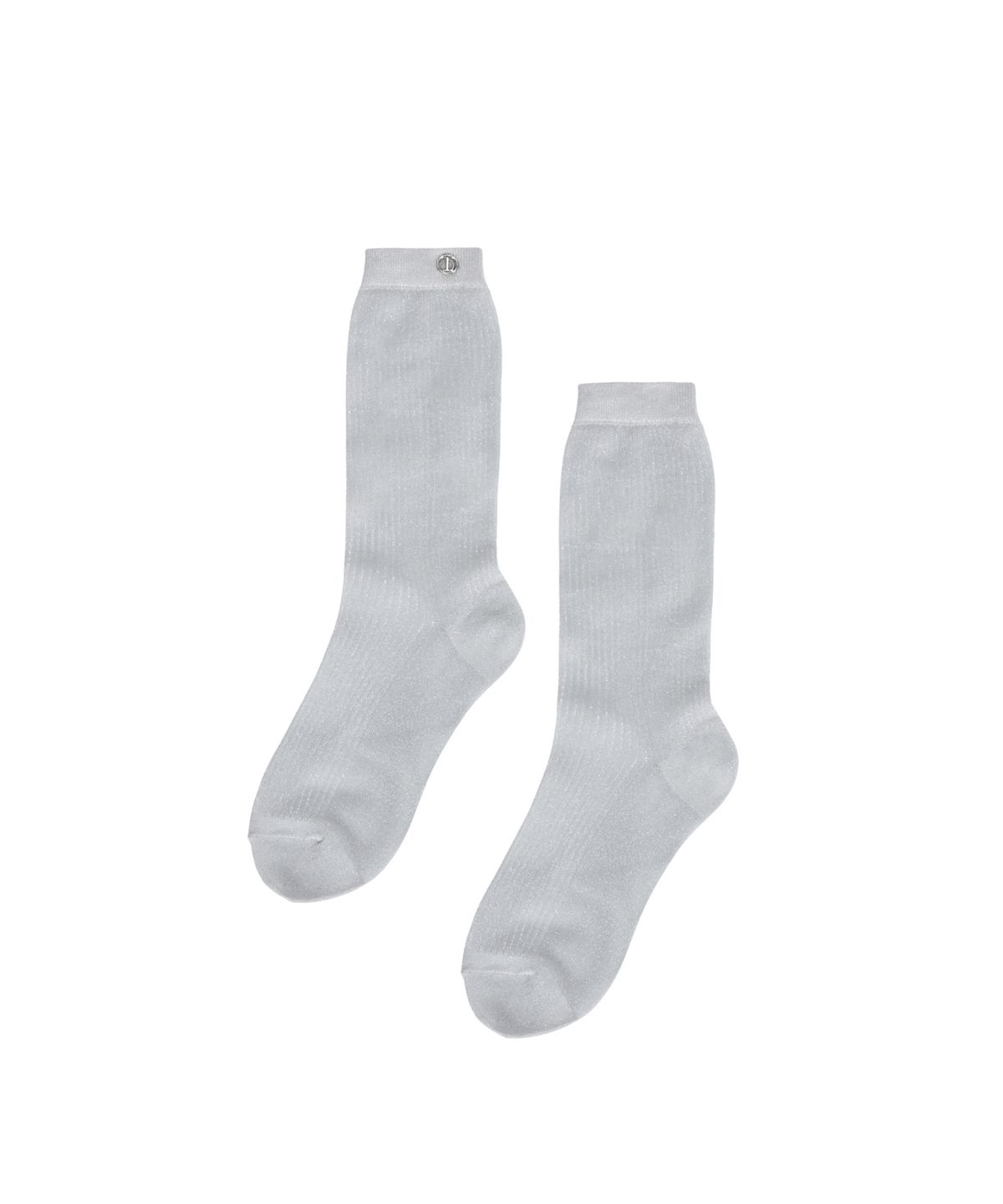 트리밍버드(TREEMINGBIRD) Glitter Crew Socks [ Gray ]