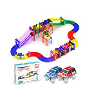 [피카소타일] 마그네틱 트랙레이스빌딩 타일 50PCS_PTR50