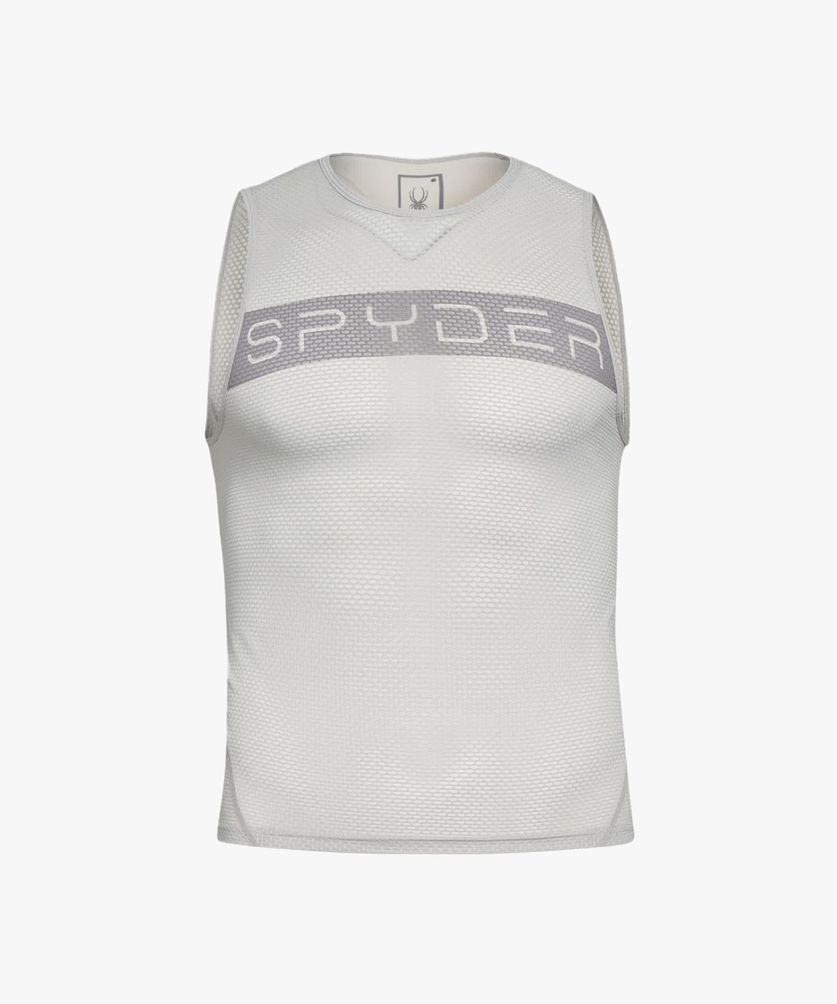 스파이더(SPYDER) 남성 사이클 프로웹 레터링 슬리브리스 베이스레이어 SPHPCNSL501MLGR