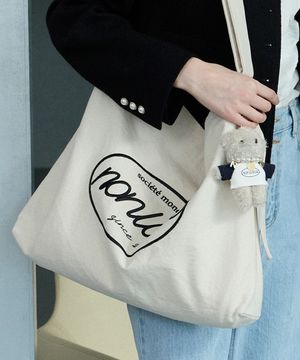 Logo Embroidery Eco Bag - Cream