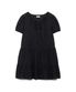 우먼 프릴 미니 원피스 블랙