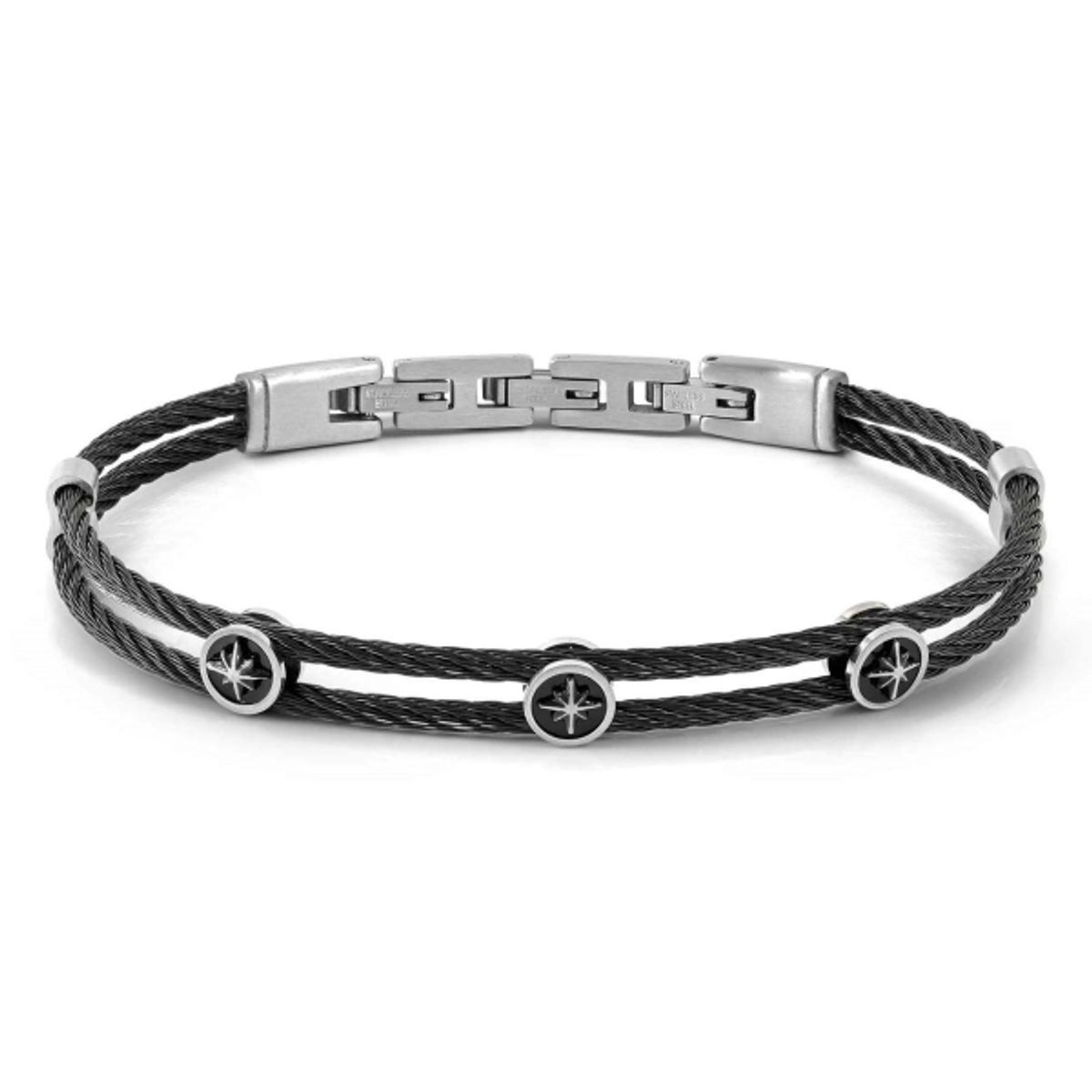 노미네이션(NOMINATION) 팔찌 씨러버 SEALOVER  블랙 colour coated details (WIND ROSE) 135001/014