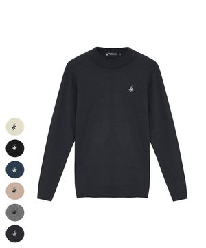 남녀 데일리 베이직 모크넥 니트 7Color TS953