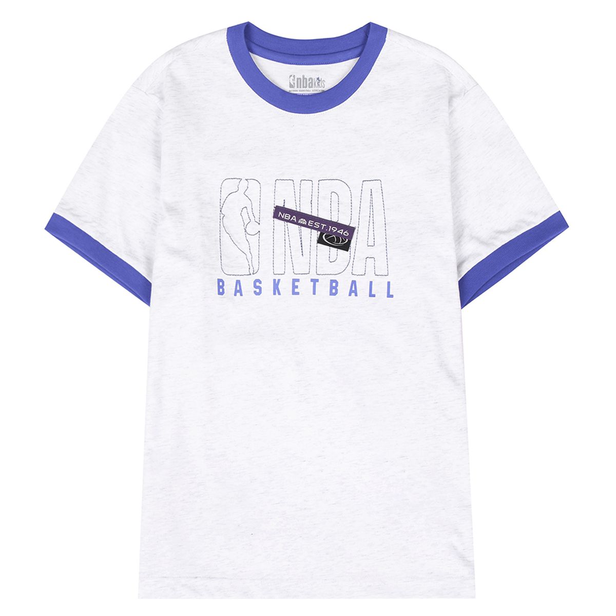 엔비에이 키즈(NBA KIDS) NBA 라벨포인트 티셔츠(K252TS070P) 블루