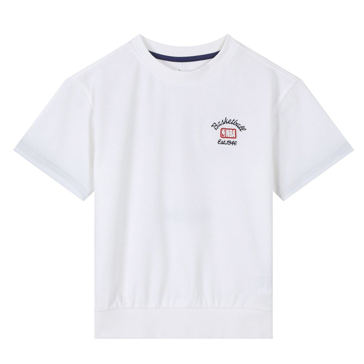 엔비에이 키즈(NBA KIDS) NBA 로고맨 반팔 맨투맨(K252TS041P) 아이보리
