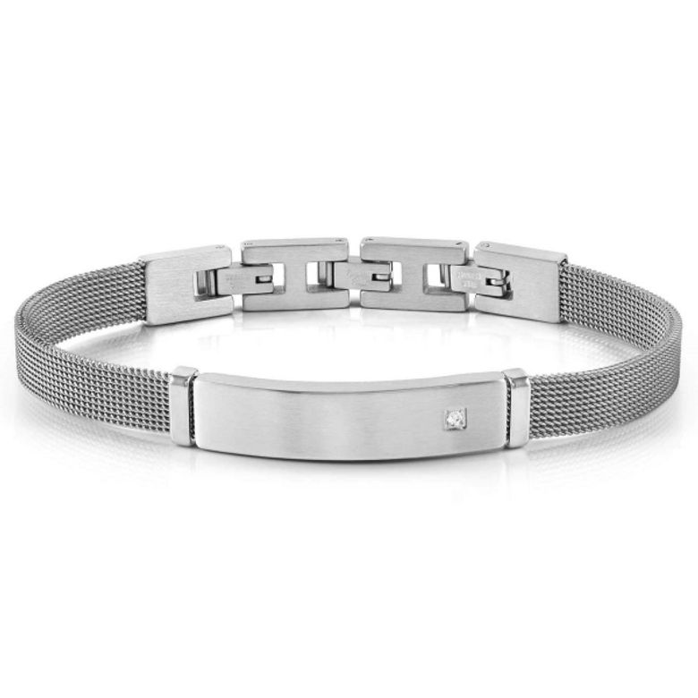 팔찌 씨러버 SEALOVER  새틴 피니쉬 메쉬스트랩 큐빅 (WHITE CZ) 135007/001