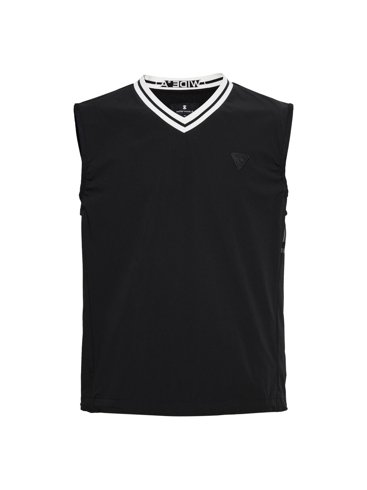 와이드앵글(WIDEANGLE) TO V넥 풀오버 베스트 M_Black
