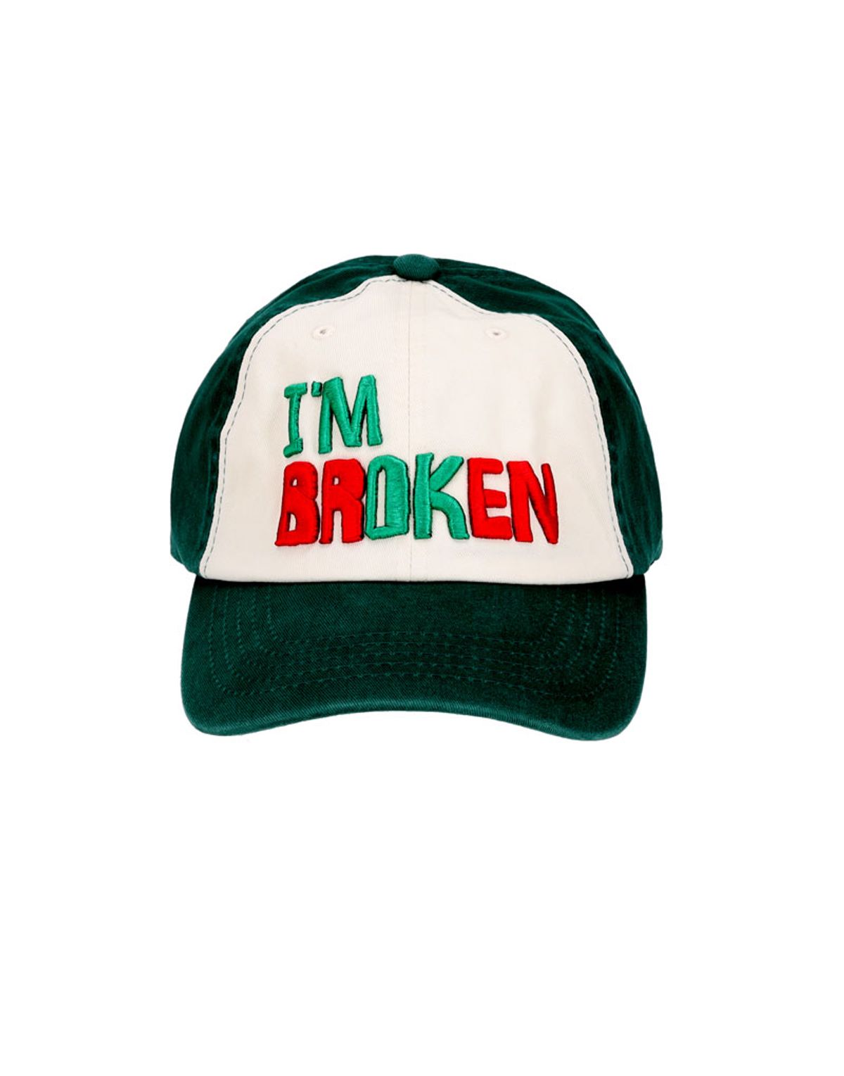 아워포켓츠(OURPOCKETS) 톰슨빌리지 브로큰 투톤 볼캡(그린)