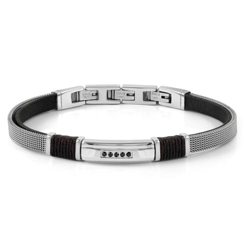 팔찌 씨러버 SEALOVER  새틴 피니쉬 큐빅 (BLACK CZ) 135008/007