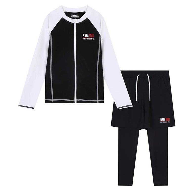 NBA 남아 집업 래시 세트(K252ST700P) 블랙
