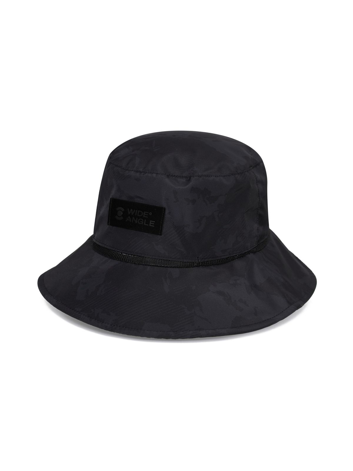 와이드앵글(WIDEANGLE) CO 올오버 프린트 와이드 햇_Black