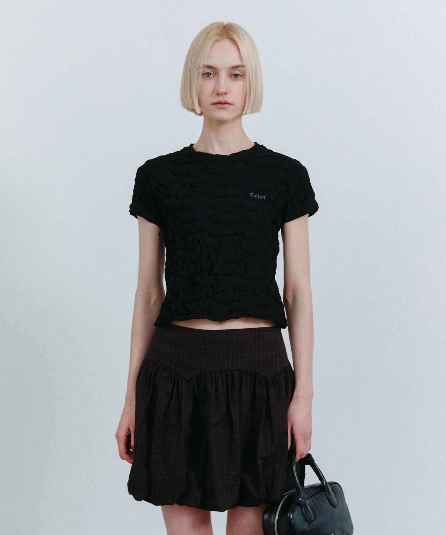 MUSINSA | FALLETT Smoking short sleeve t-shirt black