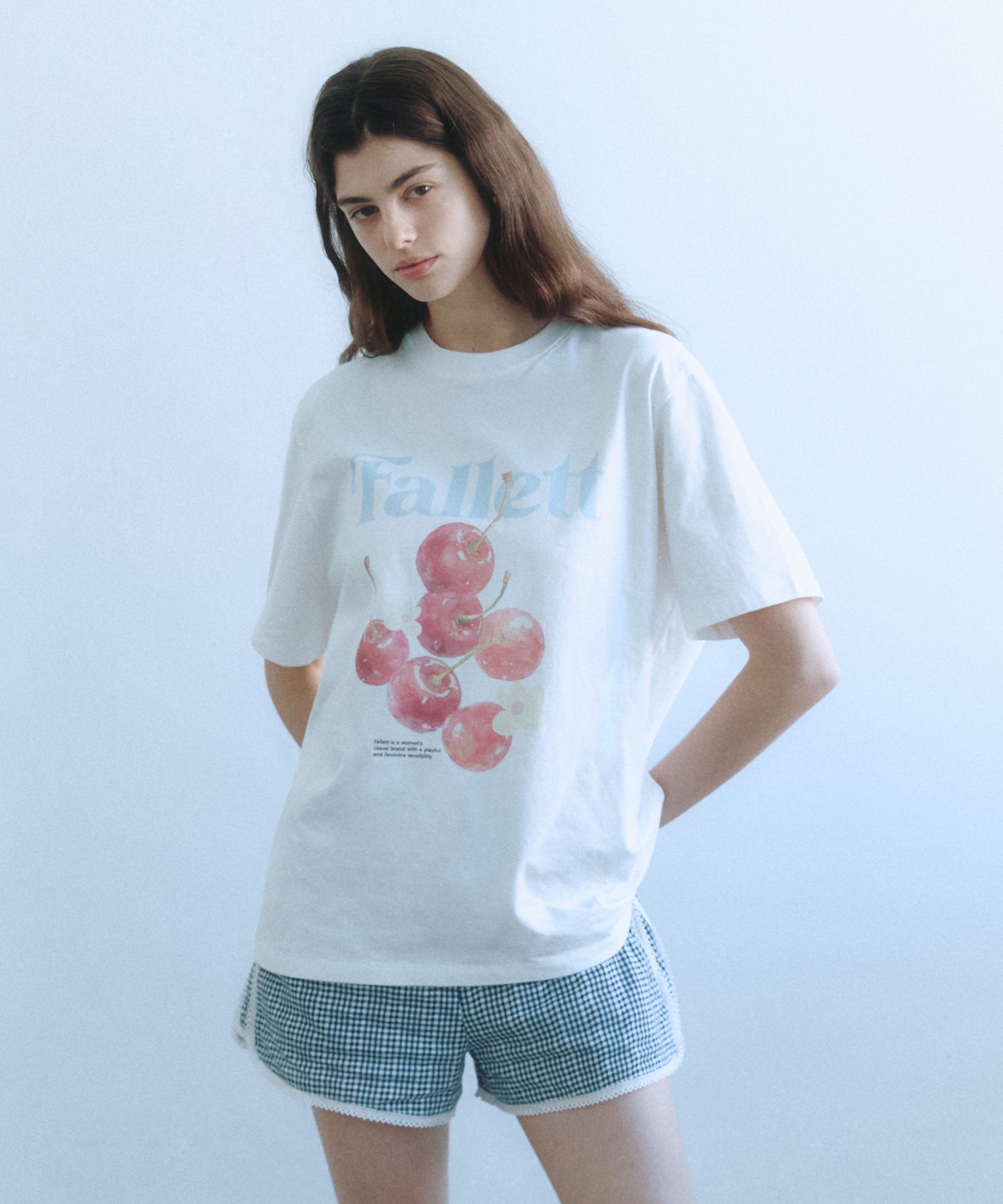Tシャツ・カットソー FALLETT Cherry Print Overfit Short Sleeve T-shirt 5SH098 MUSINSA | FALLETT Cherry Print Overfit Short Sleeve T-shirt