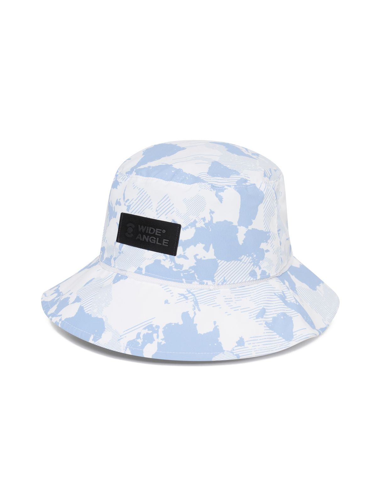 와이드앵글(WIDEANGLE) CO 올오버 프린트 와이드 햇_White