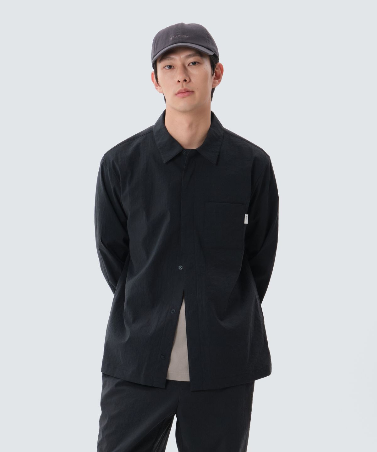 스노우피크 어패럴(SNOWPEAK APPAREL) 미닛 긴팔 셔츠 (S25MMFSH72) Dark Charcoal