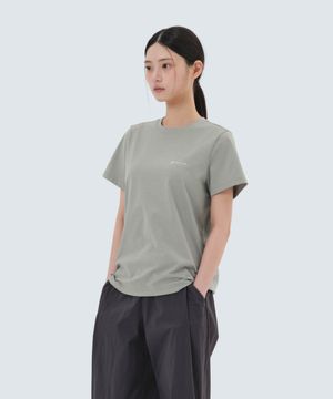 퀵드라이 여성 베이직 반팔 티셔츠 (S25MWTTS13) Smog Khaki