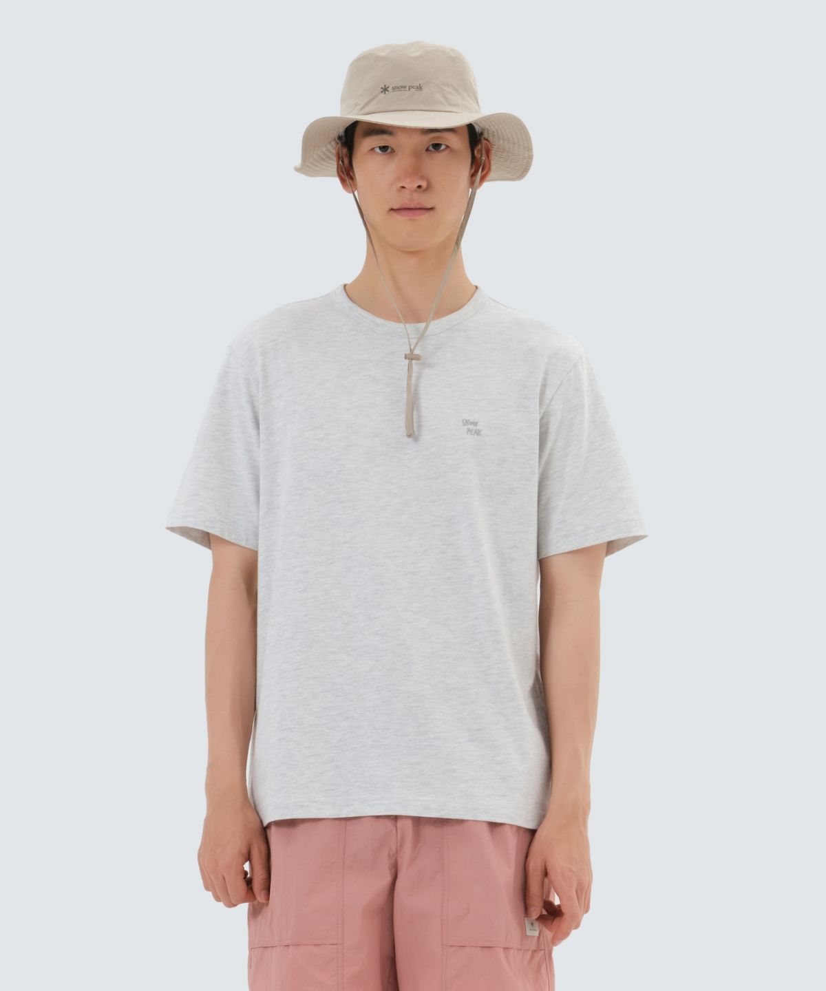 스노우피크 어패럴(SNOWPEAK APPAREL) 멜란지 반팔 티셔츠 (S25MUFTS50) Melange Gray