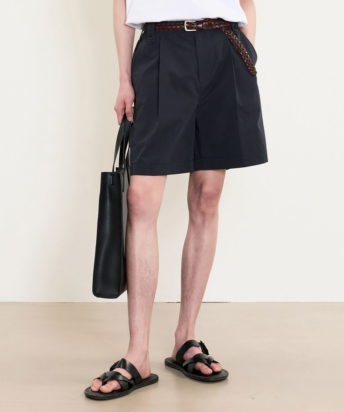 티엔지티(TNGT) Cotton Banding Shorts (Navy) TNPA5E203N2