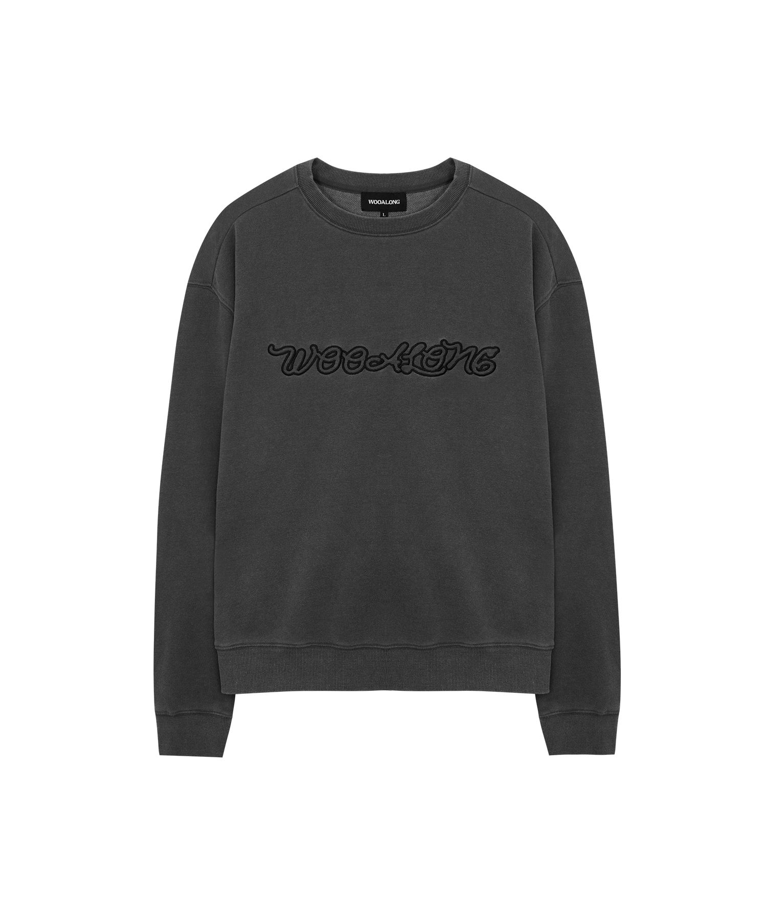 [WOOALONG]Ridge-Type Semi Loose スウェットシャツ★25SS★男女 MUSINSA公式 | WOOALONG Ridge-Type Semi Loose Sweat shirt