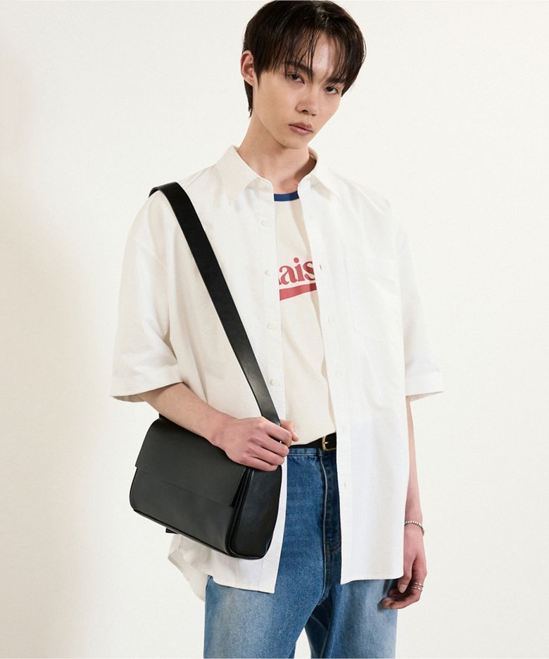 Oxford Half-Sleeves Shirt (White) TNSH5E205WT