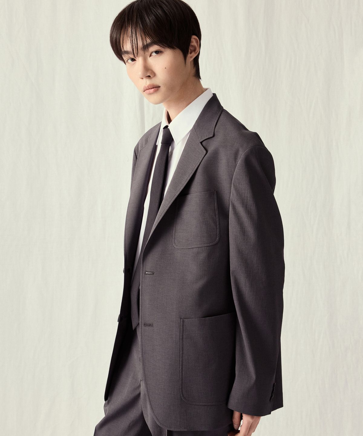 티엔지티(TNGT) Hard Twist Set-Up Jacket (Gray) TNJA5E201G2