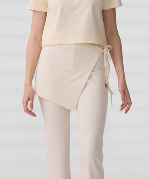 DGDP 레이어드 랩스커트 아이보리