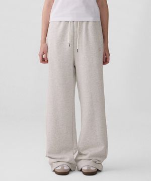 DGDP 레그라인 와이드 스웨트 팬츠 오트밀